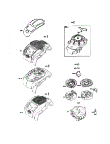 Flywheel / Starter-Rewind parts for Briggs & Stratton Lawn & Garden Engine 104M02-0074-F1 from AppliancePartsPros.com