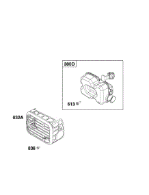 Exhaust parts for Briggs & Stratton Lawn & Garden Engine 104M02-0223-F1 from AppliancePartsPros.com