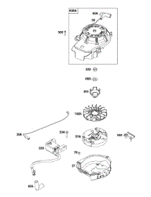 Flywheel / Ignition / Starter parts for Briggs & Stratton Lawn & Garden Engine 104M02-0223-F1 from AppliancePartsPros.com