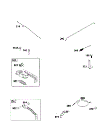 Controls parts for Briggs & Stratton Lawn & Garden Engine 104M02-0250-F1 from AppliancePartsPros.com