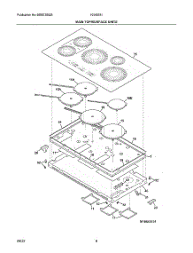 Maintop / Surface Units parts for Ikea Electric Cooktop 10540531 from AppliancePartsPros.com