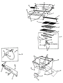 Grill Head Assembly parts for Kenmore Gas Grill 10596 from AppliancePartsPros.com