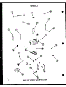Sliding Window Mounting Kit (5-Spjm / P54360-40R) (5-Spjm / P54360-49R) (5P-2Jm / P54360-41R) (5P-2Jm / P54360-50R) (6P-2Jm / P54360-42R) (6P-2Ajm / P54360-43R) (6P-2Ajm / P54360-54R) (8P-2Jm / P54360-44R) (8P-2Jm / P54360-51R) parts for Amana Room Air Conditioner 106-2J/P54390-78R from AppliancePartsPros.com