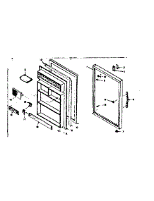 Door Parts parts for Kenmore Refrigerator 106.6651003 (1066651003, 106 6651003) from AppliancePartsPros.com