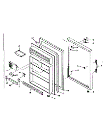 Door Parts parts for Kenmore Refrigerator 106.6651011 (1066651011, 106 6651011) from AppliancePartsPros.com