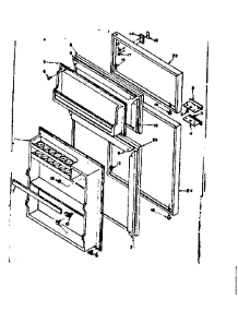 Door Part parts for Kenmore Refrigerator 106.6652310 (1066652310, 106 6652310) from AppliancePartsPros.com