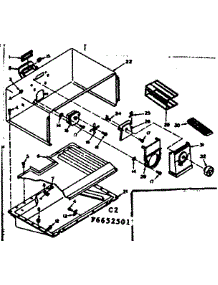 Freezer Parts parts for Kenmore Refrigerator 106.6652511 (1066652511, 106 6652511) from AppliancePartsPros.com