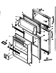 Door Parts parts for Kenmore Refrigerator 106.6652530 (1066652530, 106 6652530) from AppliancePartsPros.com