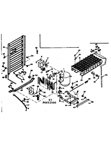 Unit Parts parts for Kenmore Refrigerator 106.6652530 (1066652530, 106 6652530) from AppliancePartsPros.com