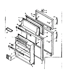 Door Parts parts for Kenmore Refrigerator 106.6653020 (1066653020, 106 6653020) from AppliancePartsPros.com