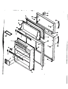 Door Parts parts for Kenmore Refrigerator 106.6653032 (1066653032, 106 6653032) from AppliancePartsPros.com