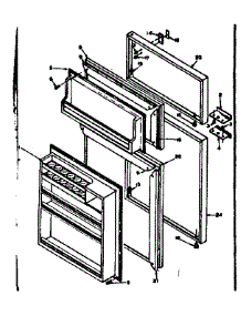Door Parts parts for Kenmore Refrigerator 106.6653310 (1066653310, 106 6653310) from AppliancePartsPros.com