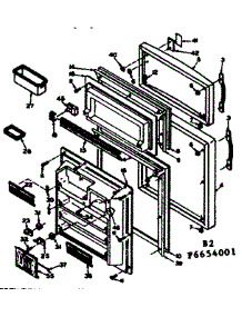 Door Parts parts for Kenmore Refrigerator 106.6654031 (1066654031, 106 6654031) from AppliancePartsPros.com