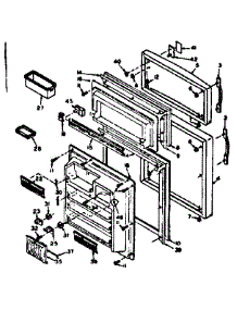Door Parts parts for Kenmore Refrigerator 106.6654032 (1066654032, 106 6654032) from AppliancePartsPros.com