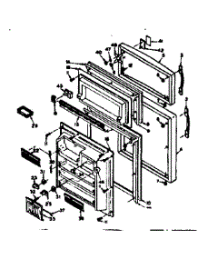 Door Parts parts for Kenmore Refrigerator 106.6654130 (1066654130, 106 6654130) from AppliancePartsPros.com