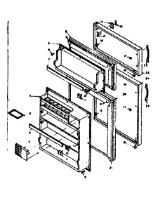 Door Parts parts for Kenmore Refrigerator 106.6654200 (1066654200, 106 6654200) from AppliancePartsPros.com