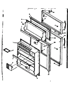 Door Parts parts for Kenmore Refrigerator 106.6654201 (1066654201, 106 6654201) from AppliancePartsPros.com