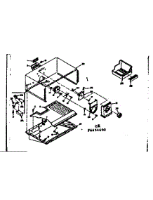 Freezer Section Parts parts for Kenmore Refrigerator 106.6654600 (1066654600, 106 6654600) from AppliancePartsPros.com
