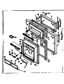 Door Parts parts for Kenmore Refrigerator 106.6654612 (1066654612, 106 6654612) from AppliancePartsPros.com