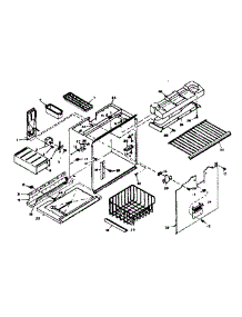 Freezer Section Parts parts for Kenmore Refrigerator 106.6655001 (1066655001, 106 6655001) from AppliancePartsPros.com