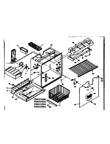 Freezer Section Parts parts for Kenmore Refrigerator 106.6655010 (1066655010, 106 6655010) from AppliancePartsPros.com