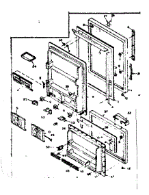 Door Parts parts for Kenmore Refrigerator 106.6655031 (1066655031, 106 6655031) from AppliancePartsPros.com