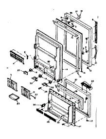 Door Parts parts for Kenmore Refrigerator 106.6655130 (1066655130, 106 6655130) from AppliancePartsPros.com