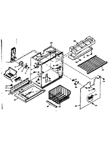 Freezer Section Parts parts for Kenmore Refrigerator 106.6655131 (1066655131, 106 6655131) from AppliancePartsPros.com