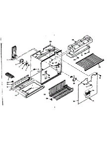 Freezer Section Parts parts for Kenmore Refrigerator 106.6655202 (1066655202, 106 6655202) from AppliancePartsPros.com