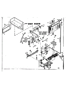 Unit Parts parts for Kenmore Refrigerator 106.6655210 (1066655210, 106 6655210) from AppliancePartsPros.com