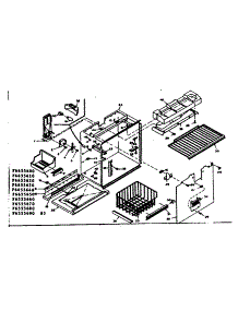 Freezer Section Parts parts for Kenmore Refrigerator 106.6655610 (1066655610, 106 6655610) from AppliancePartsPros.com