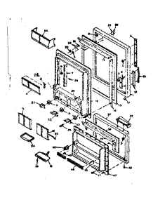 Door Parts parts for Kenmore Refrigerator 106.6655621 (1066655621, 106 6655621) from AppliancePartsPros.com