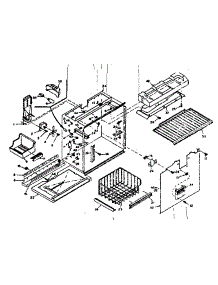 Freezer Section Parts parts for Kenmore Refrigerator 106.6655632 (1066655632, 106 6655632) from AppliancePartsPros.com