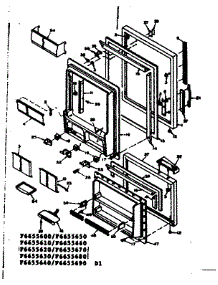 Door Parts parts for Kenmore Refrigerator 106.6655660 (1066655660, 106 6655660) from AppliancePartsPros.com
