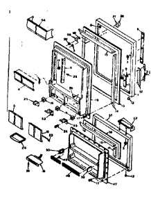 Door Parts parts for Kenmore Refrigerator 106.6655662 (1066655662, 106 6655662) from AppliancePartsPros.com