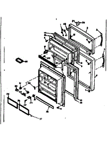 Door Parts parts for Kenmore Refrigerator 106.6656123 (1066656123, 106 6656123) from AppliancePartsPros.com