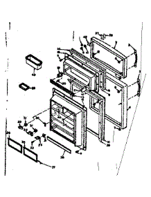 Door Parts parts for Kenmore Refrigerator 106.6656131 (1066656131, 106 6656131) from AppliancePartsPros.com