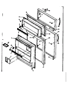 Door Parts parts for Kenmore Refrigerator 106.6656230 (1066656230, 106 6656230) from AppliancePartsPros.com