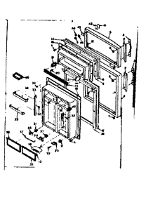 Door Parts parts for Kenmore Refrigerator 106.6656652 (1066656652, 106 6656652) from AppliancePartsPros.com