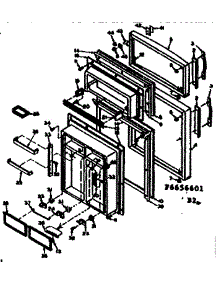 Door Parts parts for Kenmore Refrigerator 106.6656671 (1066656671, 106 6656671) from AppliancePartsPros.com