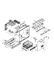 Freezer Section Parts parts for Kenmore Refrigerator 106.6657022 (1066657022, 106 6657022) from AppliancePartsPros.com