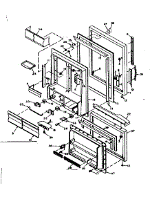 Door Parts parts for Kenmore Refrigerator 106.6657613 (1066657613, 106 6657613) from AppliancePartsPros.com
