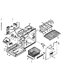 Freezer Section Parts parts for Kenmore Refrigerator 106.6657674 (1066657674, 106 6657674) from AppliancePartsPros.com
