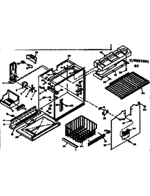 Freezer Section Parts parts for Kenmore Refrigerator 106.6657681 (1066657681, 106 6657681) from AppliancePartsPros.com