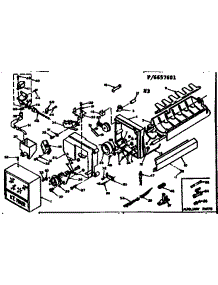 Icemaker parts for Kenmore Refrigerator 106.6657691 (1066657691, 106 6657691) from AppliancePartsPros.com