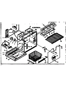 Freezer Section Parts parts for Kenmore Refrigerator 106.6658630 (1066658630, 106 6658630) from AppliancePartsPros.com