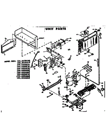 Unit Parts parts for Kenmore Refrigerator 106.6658660 (1066658660, 106 6658660) from AppliancePartsPros.com