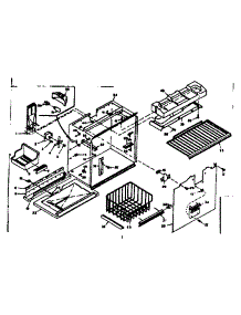 Freezer Section Parts parts for Kenmore Refrigerator 106.6658662 (1066658662, 106 6658662) from AppliancePartsPros.com