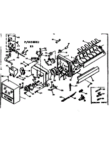 Icemaker Part parts for Kenmore Refrigerator 106.6658671 (1066658671, 106 6658671) from AppliancePartsPros.com