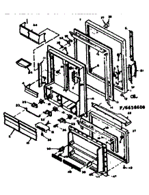 Door Parts parts for Kenmore Refrigerator 106.6658690 (1066658690, 106 6658690) from AppliancePartsPros.com